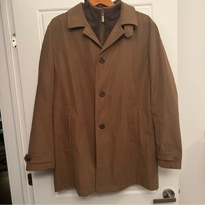 LONDON FOG CAMEL MENS DOUBLE LINED JACKET